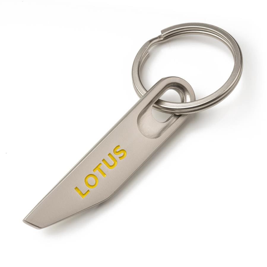GREY ABSTRACT FLAG KEYRING