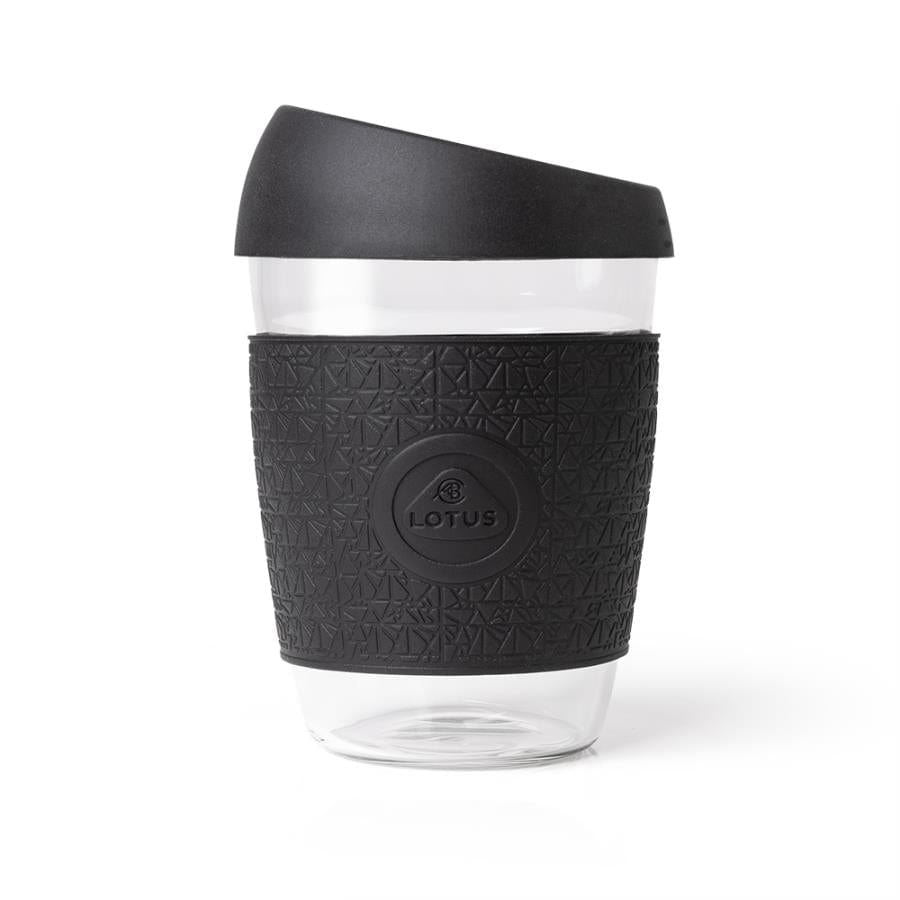 GLASS TRAVEL CUP - BLACK