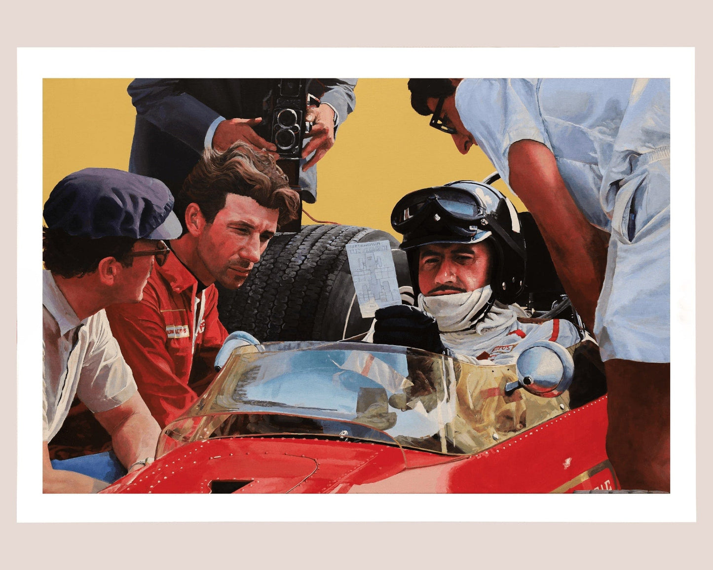 GRAHAM HILL 1968 LOTUS 49 PRINT A2/A3