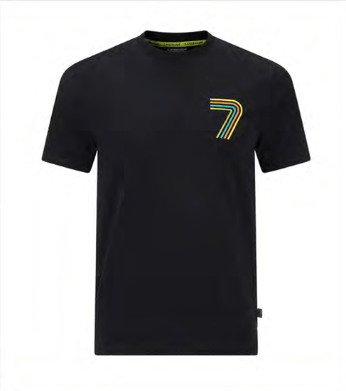 BLACK SHORT SLEEVE SUPER 7 T-SHIRT