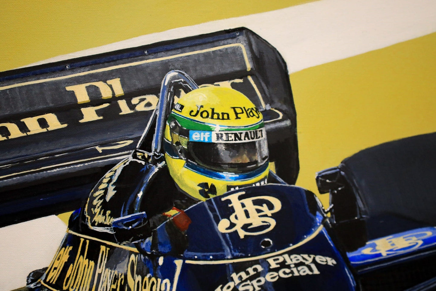 AYRTON SENNA 1985 LOTUS 97T PRINT - A2/A3