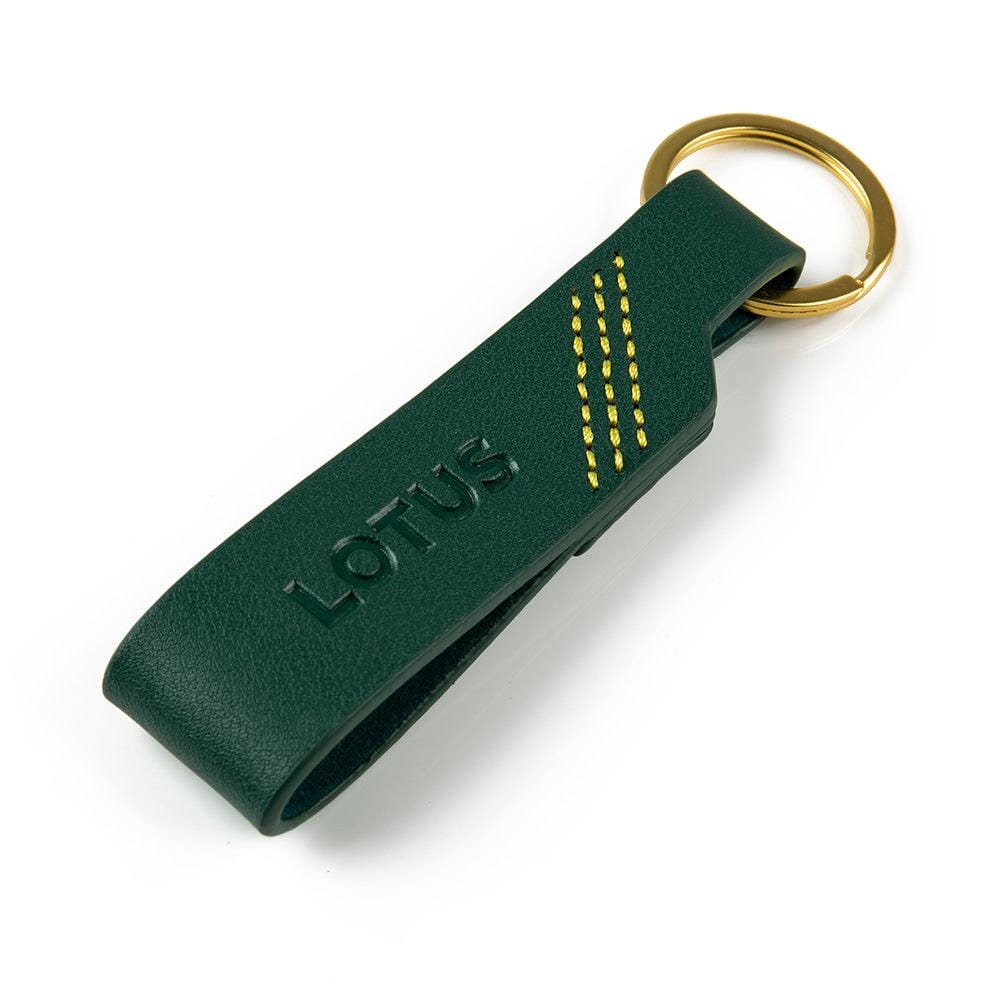LEATHER KEYRING GREEN - Lotus Silverstone