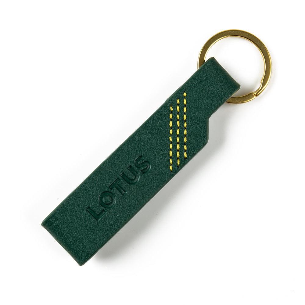LEATHER KEYRING GREEN - Lotus Silverstone