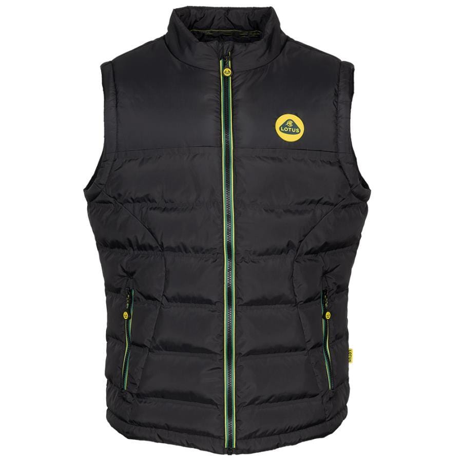LOTUS MENS ROUNDL QLTD GILET BLK - Lotus Silverstone