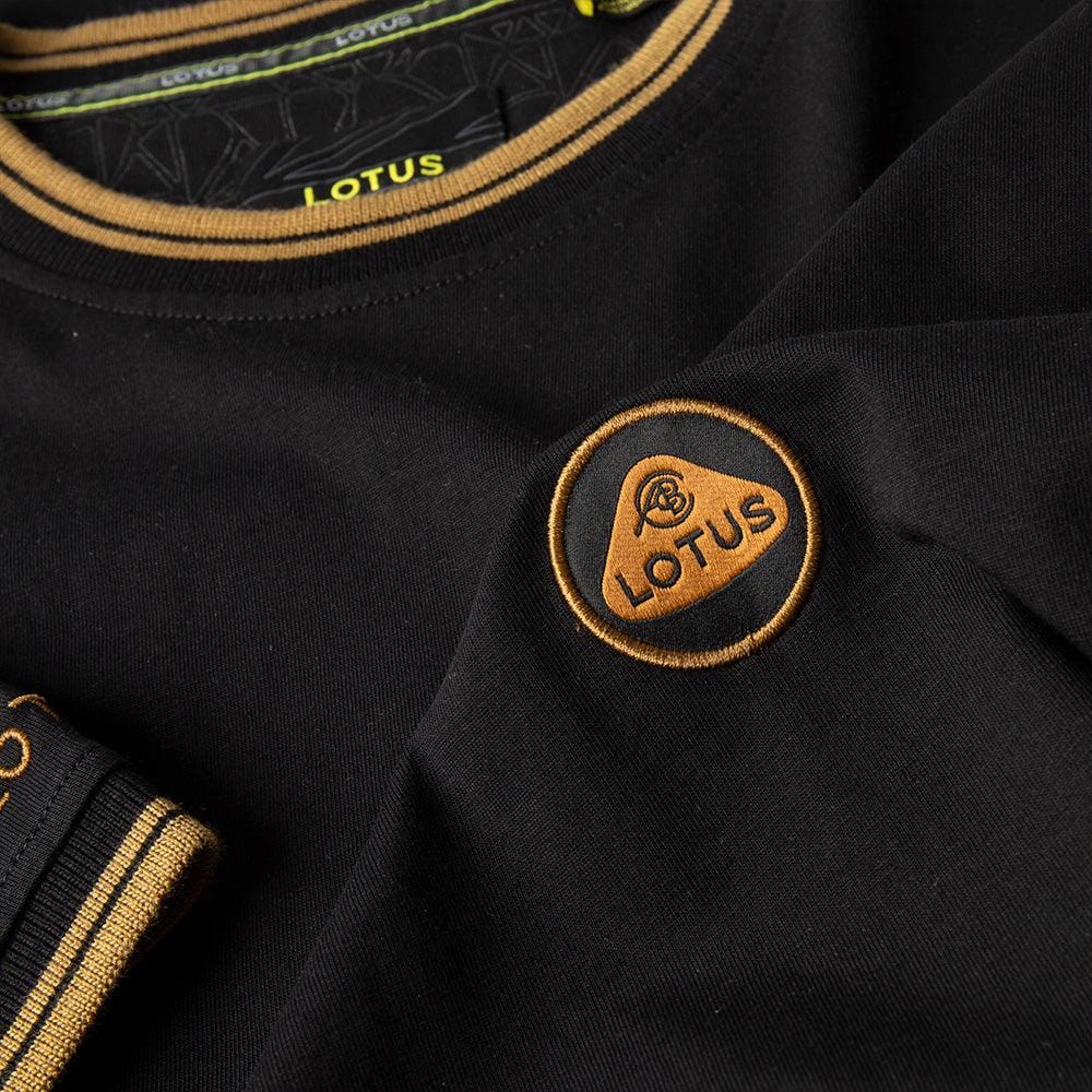 MEN'S T-SHIRT BLACK & GOLD - Lotus Silverstone