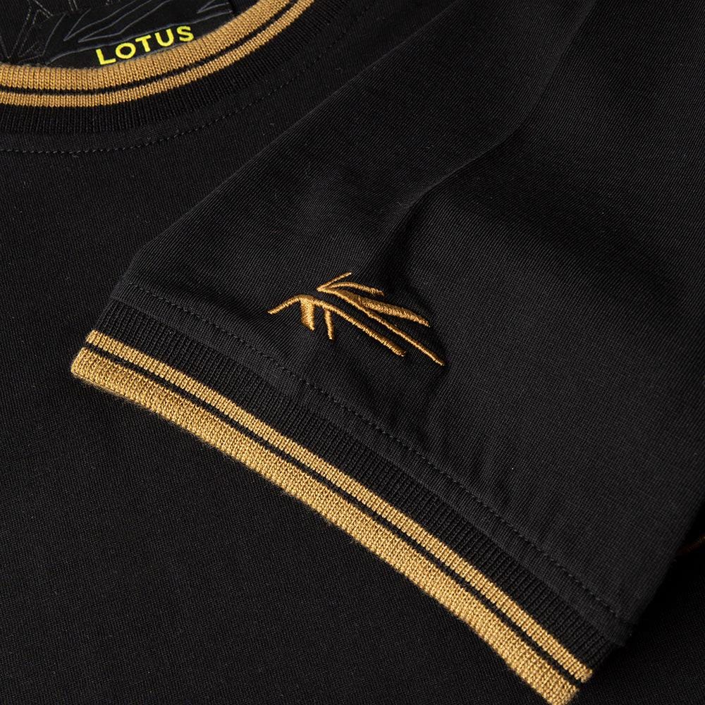 MEN'S T-SHIRT BLACK & GOLD - Lotus Silverstone