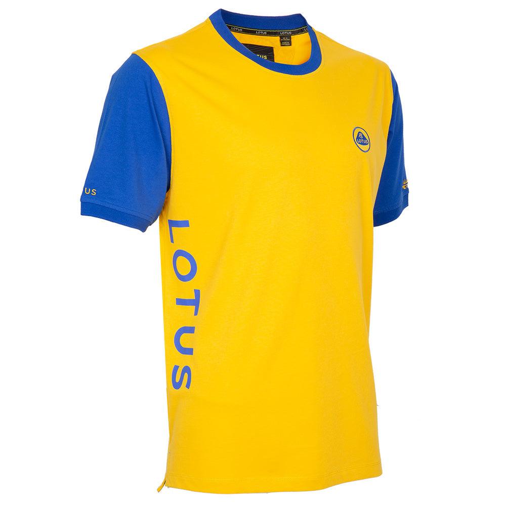 MEN'S T-SHIRT YELLOW & BLUE - Lotus Silverstone