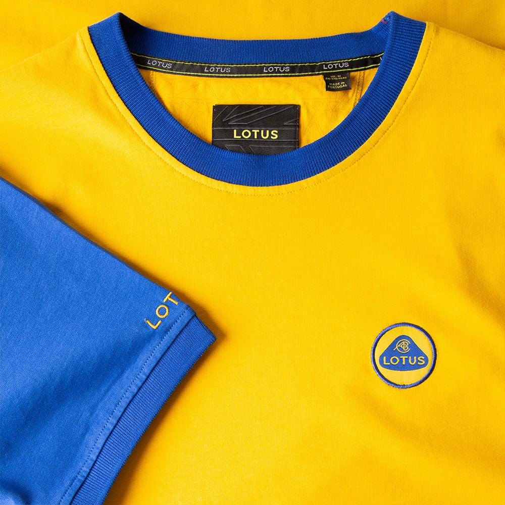 MEN'S T-SHIRT YELLOW & BLUE - Lotus Silverstone