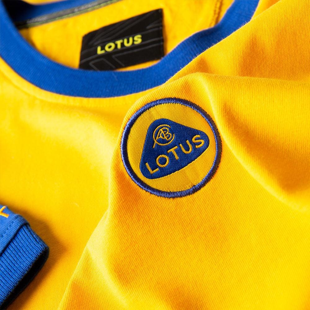 MEN'S T-SHIRT YELLOW & BLUE - Lotus Silverstone