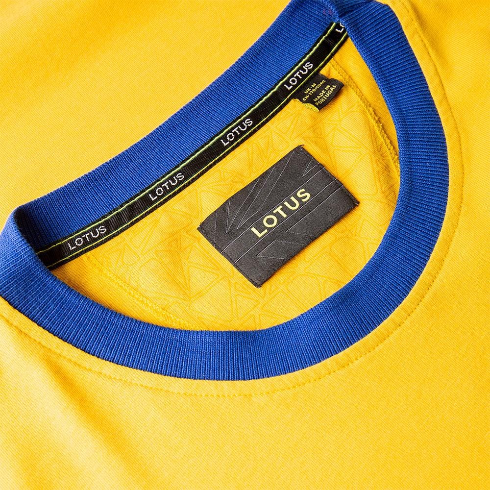 MEN'S T-SHIRT YELLOW & BLUE - Lotus Silverstone