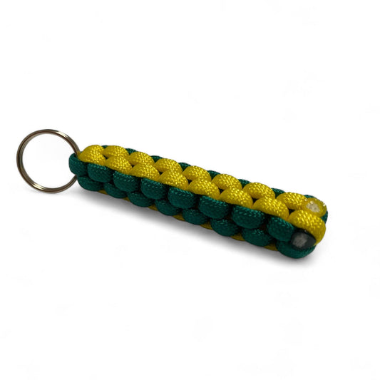 PARACORD GREEN/YELLOW KEYRING