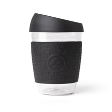 Load image into Gallery viewer, Lotus Glass Travel Cup Black