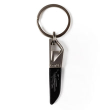 Load image into Gallery viewer, Lotus Leather Tipped Keyring Grey