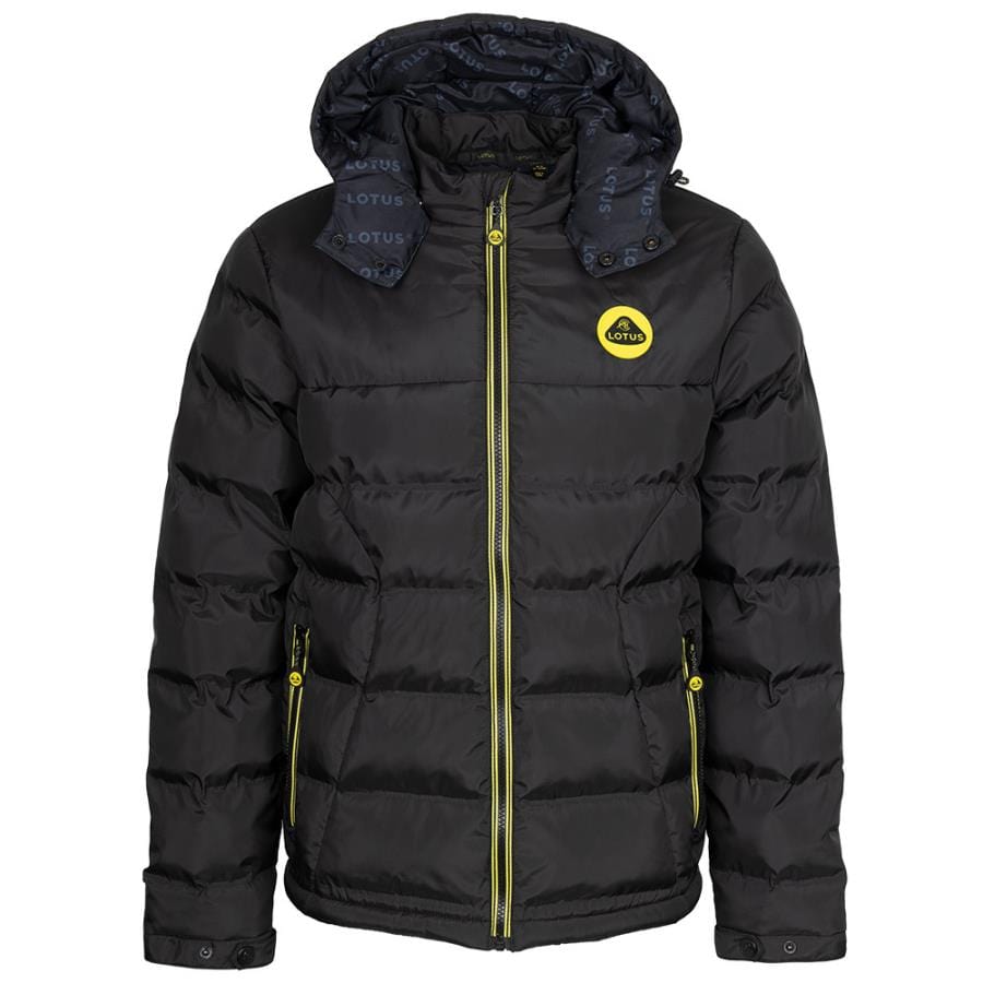 Men's Lotus Roundel Quilted Jacket Black