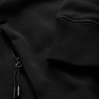 Norton Black Mid Wid Weight Quarter Zip Sweatshirt