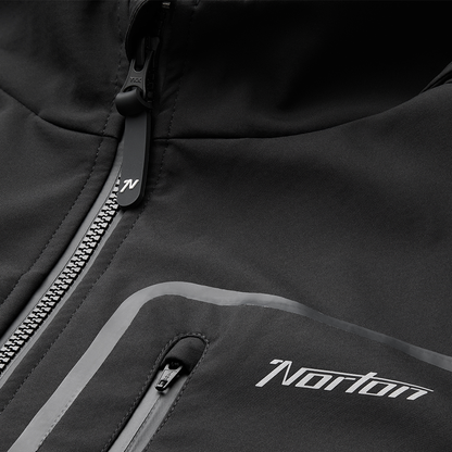 Black Water Resistant Norton Softshell Jacket