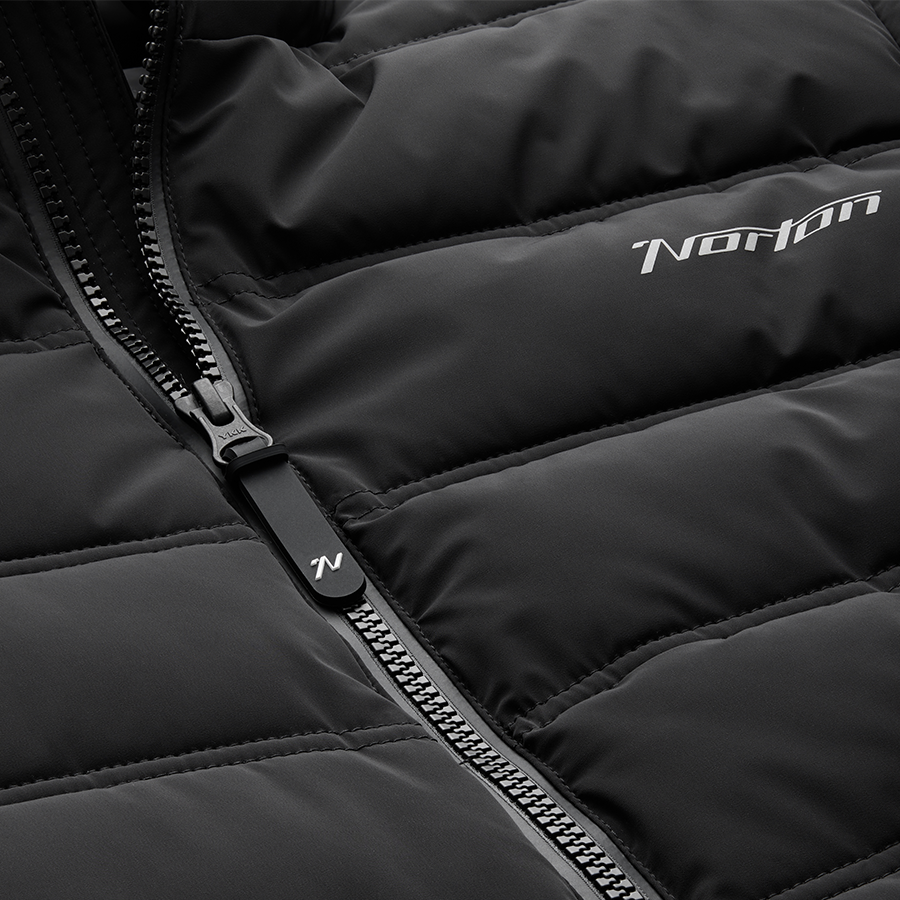 Norton Black Water-Resistant Quilted Gilet