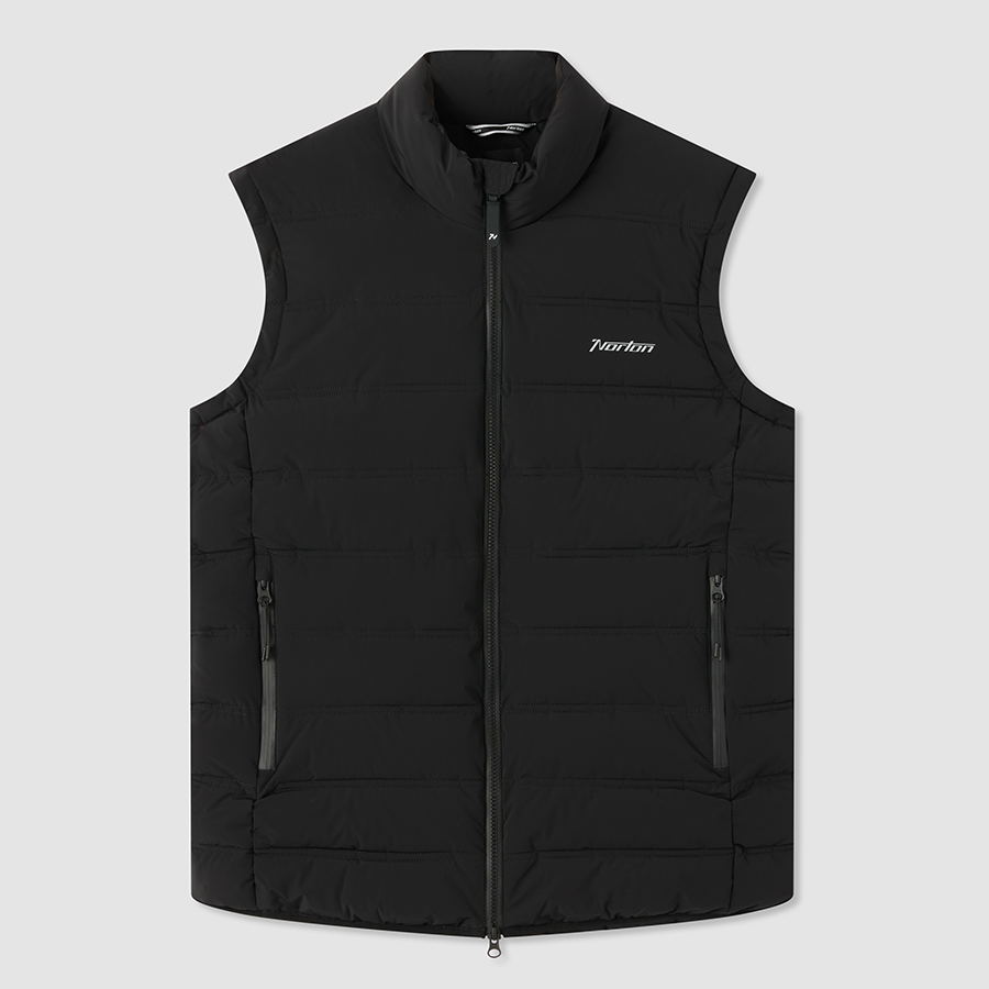 Norton Black Water-Resistant Quilted Gilet
