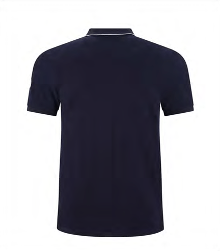 NAVY/WHITE CHEST STRIPE POLO SHIRT