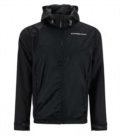 BLACK CATERHAM LOGO CORE RAIN JACKET
