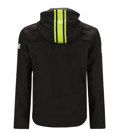 BLACK CATERHAM LOGO CORE RAIN JACKET