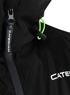 BLACK CATERHAM LOGO CORE RAIN JACKET
