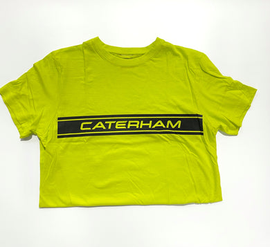 Caterham T-Shirt Green- Black Strip Logo