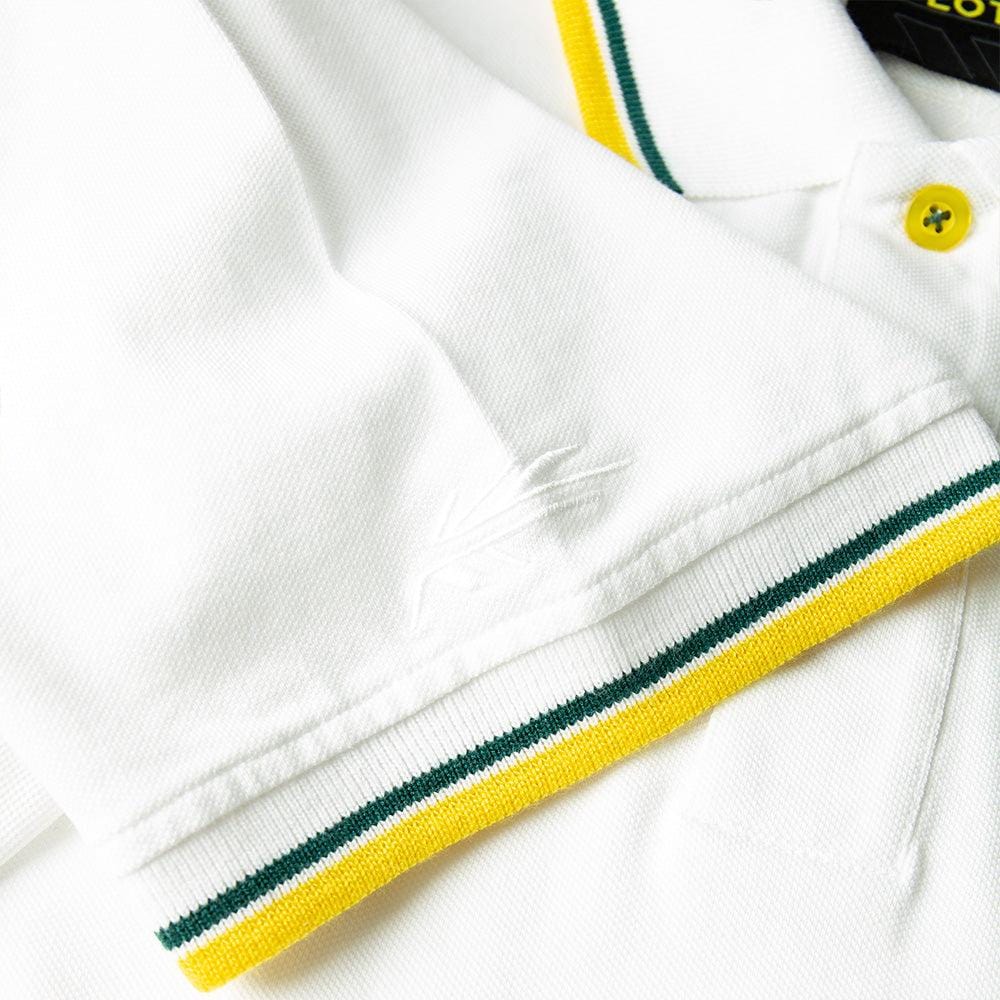 MEN'S POLO SHIRT WHITE - Lotus Silverstone