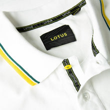 Load image into Gallery viewer, MEN&#39;S POLO SHIRT WHITE - Lotus Silverstone