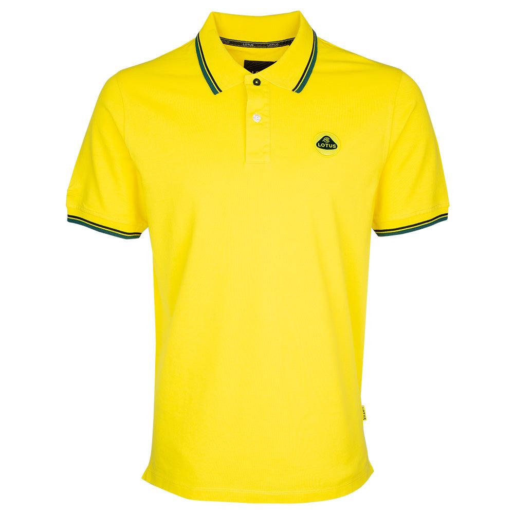 Python Yellow Polo MEN'S POLO SHIRT YELLOW – Woodcote & Copse - Lotus, Caterham, Morgan ...