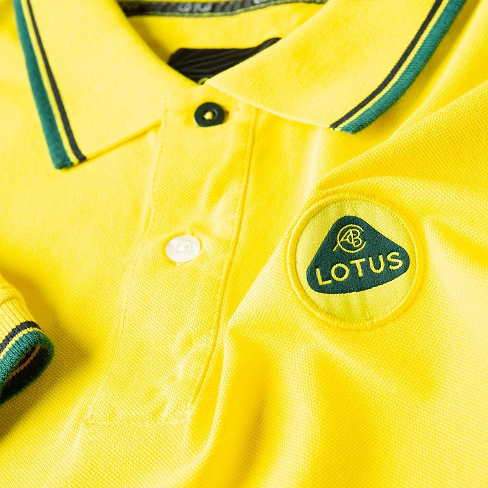 Python Yellow Polo MEN'S POLO SHIRT YELLOW – Woodcote & Copse - Lotus, Caterham, Morgan ...