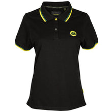 Load image into Gallery viewer, WOMEN&#39;S POLO SHIRT BLACK - Lotus Silverstone