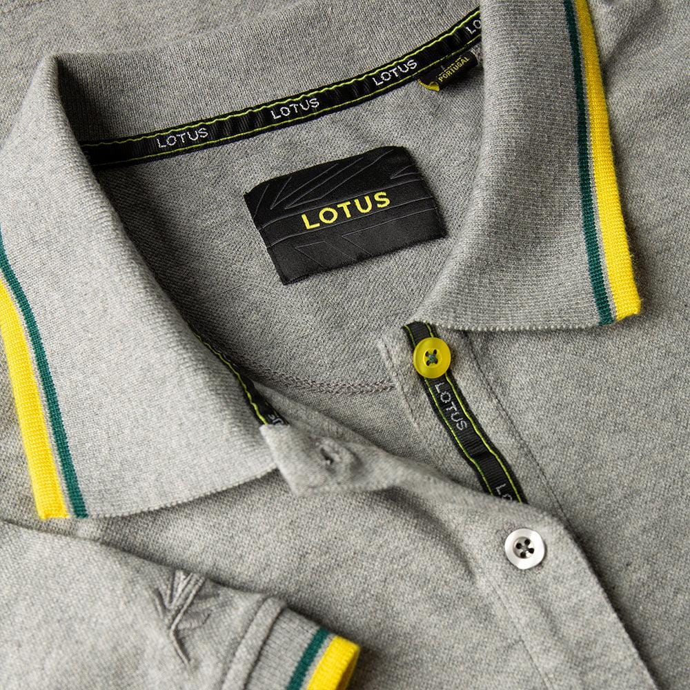 WOMEN'S POLO SHIRT GREY - Lotus Silverstone