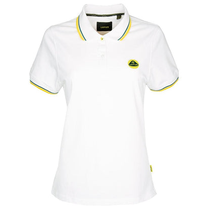 WOMEN'S POLO SHIRT WHITE - Lotus Silverstone