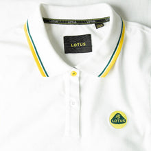 Load image into Gallery viewer, WOMEN&#39;S POLO SHIRT WHITE - Lotus Silverstone
