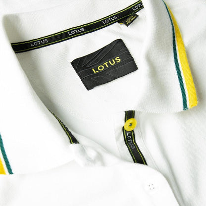 WOMEN'S POLO SHIRT WHITE - Lotus Silverstone