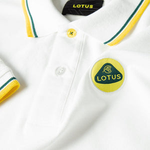 WOMEN'S POLO SHIRT WHITE - Lotus Silverstone
