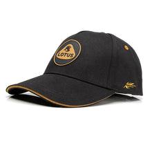 Load image into Gallery viewer, UNISEX BASEBALL CAP - BLACK &amp; GOLD - Lotus Silverstone