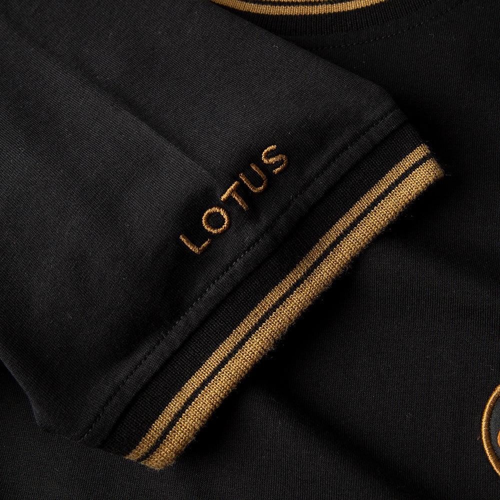 MEN'S T-SHIRT BLACK & GOLD - Lotus Silverstone
